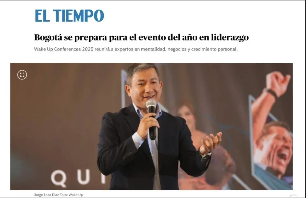 Nota de El Tiempo sobre Wake Up Conference 2025